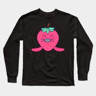 Kawaii Cute Strawberry Baby Seal Long Sleeve T-Shirt